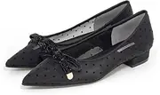 RANDA(ランダ) PP34038 Women's Lurex Ribbon Tulle Pumps