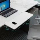 White Clamp-on Desk Extender Wrist Support Foldable Keyboard Tray Table Mount