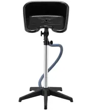 Portable Shampoo Bowl with Drain Hose Adjustable Salon Sink for Barbershop