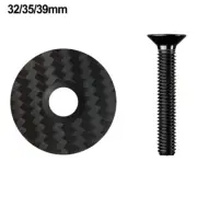 Lightweight Carbon Fiber Bike Headset Stem Cap Cover Titanium Bolt 28 6 31 8mm