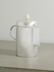 [Natalia Criado] Natalia Criado - Simple Silver-plated And Rose Quartz Coffee Pot - One size One size Silver