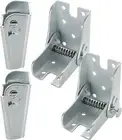 4 Pack Folding Table Legs, Foldable Support Bracket, Self-Locking Hinge Leg Acce