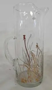NEW MCM Never Used Gregory Duncan/West Virginia Glass Dandelion Bar Set