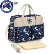 Waterproof Maternity Diaper Nappy Bag Large Capacity Handbag Change Mat