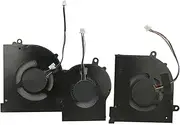 New CPU+GPU Cooling Fan Replacement for MSI GS65 Stealth, P65 Creator (9SG 9SD 9SE 9SF, 8SF 8SE 8SD), WS65 (9TJ 9TK 9TL 9TM), P/N: MS-16Q4 MS-16Q5, BS5005HS-U3I U3J