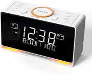 DAB & FM Radio Alarm Clock with 40 Presets, Bluetooth,Dual Alarm,Sleep Timer,Dim