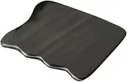 VINTORKY Black Wavy Massage Scraping Board Natural Buffalo Horn Physical Therapy Tool for Neck and Back Massage Home Salon Smooth and Comfortable Design