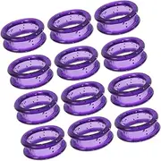 20pcs Hairdressing Scissors Ring Pet Scissor Ring Finger Protector Scissors Hair Cutting Thumb Inserts Pet Shear Inserts Barber Finger Grips Silicone Shear Grips Purple Silica Gel
