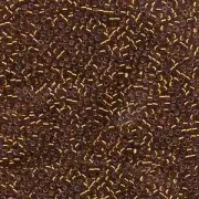 Silver-Lined Amber Miyuki Delica Beads 10/0 (DBM0144-TB)