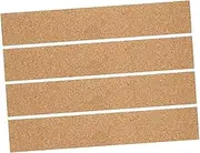 Pcs Self-Adhesive Cork Board Strips for Office Wall Memo Strip Cork Bulletin Bar Natural Batten