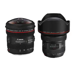 佳能EF 8-15mm/F4L USM 11-24F4L紅圈超廣角變焦單反魚眼鏡頭8-15