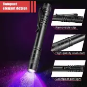 UV Flashlight Black Light, 12 LED 395nm Ultraviolet , Portable Mini Torch Lig...