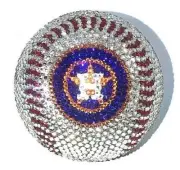 Bling Baseball Any Team AUSTRIAN CRYSTAL Game Sized Bedazzled MLB Houston Astros