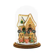 Disney Enchanting Dome - Mickey and Minnie with Gingerbread House - Home For Christmas