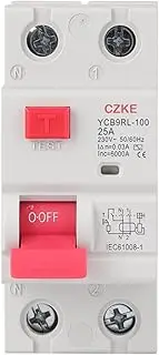 MGTCAR 230V 50/60 HZ RCCB MCB 30mA Residual Current Circuit Breaker and Leakage Protection 6/10/16/20/25/32/40A(50A)