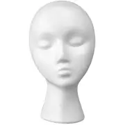 Styrofoam Female Wig Head Mannequins Manikin, Style, Model & Display Women's ...