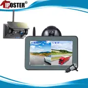 5" IPS Monitor Wireless Solar Magnetic Backup camera Standby Auto on off Camera