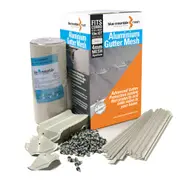 Blue Mountain Mesh Aluminium Gutter Mesh CGI 10m Kit Off White