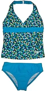 [Speedo] Halter Tankini 2 Piece Swimsuit for Girls