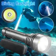 XHP70 High Lumens LED Scuba Diving Flashlight Waterproof Underwater Torch Lamp