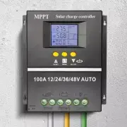 100A MPPT Solar Charge Controllers Solar PV Regulator Dual USB for Solar Panel A