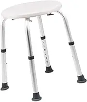 Eigell Shower Chair Shower Bench for Elderly and Disabled Portable Bathing Chair Shower Stool for Travel Narrow Bathtub Bathtub, White