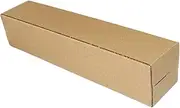 AIMALL 50-Pack Long Flat Corrugated Paper Boxes, Thickened Kraft Cardboard Gift Packaging for Cups, Umbrellas, and Small Items, 16.5 to 11 Inches, Durable Design