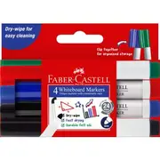 Faber-Castell Connector Pen Whiteboard Markers 4 Pack