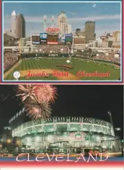 (2) Cleveland Indians 'Guardians' Jacobs Field Baseball Stadium Postcards