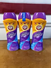 (3) Arm & Hammer Odor Blasters In-Wash Scent Booster Fresh Burst 24 OZ. Each