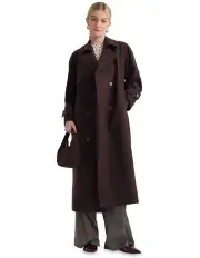 [Oxford] Gemma French Coat in Chocolate