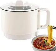 Mini Electric Hot Pot - Portable Ramen Noodle Cooker, Compact Rice Soup Maker | Personal Size Cooking Pot For Dorm, Travel & Use, Multifunctional Instant Meal Boiler, Person Electric Cooker
