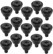 15pcs Hard Drive Screws Tiny Screws for Electronics Hard Disk Drive Mounting Accessories Computer Parts Iron Black