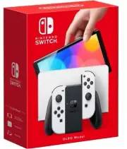 Nintendo Switch OLED Model - White, 64GB, Wide Adjustable Stand, Enhanced Audio