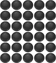 uxcell 30pcs PU Leather Covered Buttons 12.5mm (20L) Diameter Round Metal Shank Craft Replacement Sewing Buttons for Clothing Decoration DIY Accessories, Black