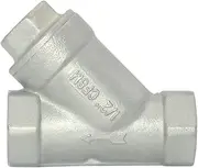 Megairon 1/2" WYE Strainer Mesh Filter Valve,800WOG Y-Spring NPT Female Check Valve,Stainless Steel SS316 CF8M
