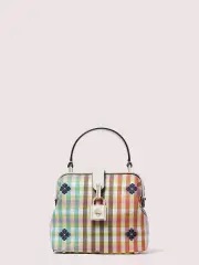 remedy bella plaid small top-handle bag