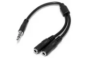 StarTech: Slim Stereo Splitter Cable - 3.5mm Male to 2x 3.5mm Female