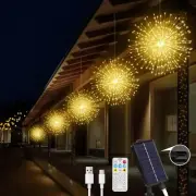 Solar Firework Lights Outdoor, 5 Pack 1000LED Solar Starburst Lights with Rem...
