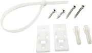 MOBUTOFU 10 Set Furniture Anchor Kid Furniture Child Safety Furniture Straps Dresser Straps Furniture Straps Child Proofing Furniture Anti Wall Anchor Tv Wall Furniture Brackets White