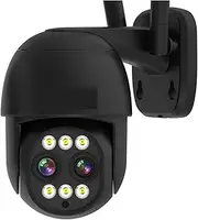 4K 8MP Dual Lens WiFi Smart PTZ IP Camera 8X Digital Zoom AI Human Detection CCTV Video Surveillance Camera Security Protection(2K 4MP NO Card)