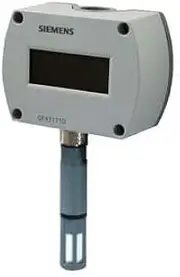 Temperature (Range: 0 to 50 °C, -35 to 35 °C, -40 to 70 °C) & Humidity (Range: 0 to 100% RH) Room Sensor for Paper, Textile, Electronics Industry, Hospitals | Model: QFA 3171D