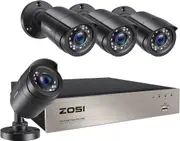 ZOSI H.265+ 1080P CCTV Security Camera System 5MP Lite DVR 3000TVL Home Outdoor