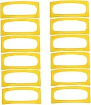 DECOMELODY 12pcs Pizza Clip Tortilla Stand Tortilla Shells Single Taco Holder Tray Colorful Taco Holder Colorful Taco Plate Taco Plates Flour Tortilla Maker Taco Plate Tray Yellow Pp