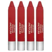 4x Revlon Colorburst Matte Lip Balm 2.7g 240 Striking