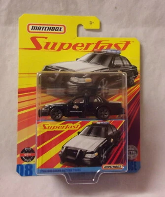 KKar Matchbox - 2020 Superfast - #08 - 2006 Ford Crown Victoria Police - Texas