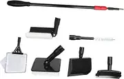 Yardwe Fish Tank Cleaning Tools Brush Set Scraper Net and Brush for Aquarium Cleaning and Maintenance