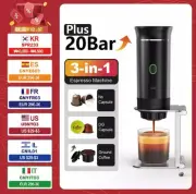 3-in-1 Wireless Electric Portable Espresso Coffee Maker Machine Travel Camping