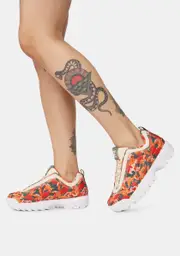 [Fila] Floral Print Disruptor Zero Sneakers