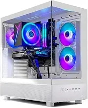 Skytech Azure 3 Gaming PC Desktop, Ryzen 5 9600X 3.9 Ghz (5.4GHz Turbo), NVIDIA RTX 5060 Ti 16GB, 1TB NVMe SSD, 16GB DDR5 RAM 5200, 650W Gold PSU, Wi-Fi, Win 11